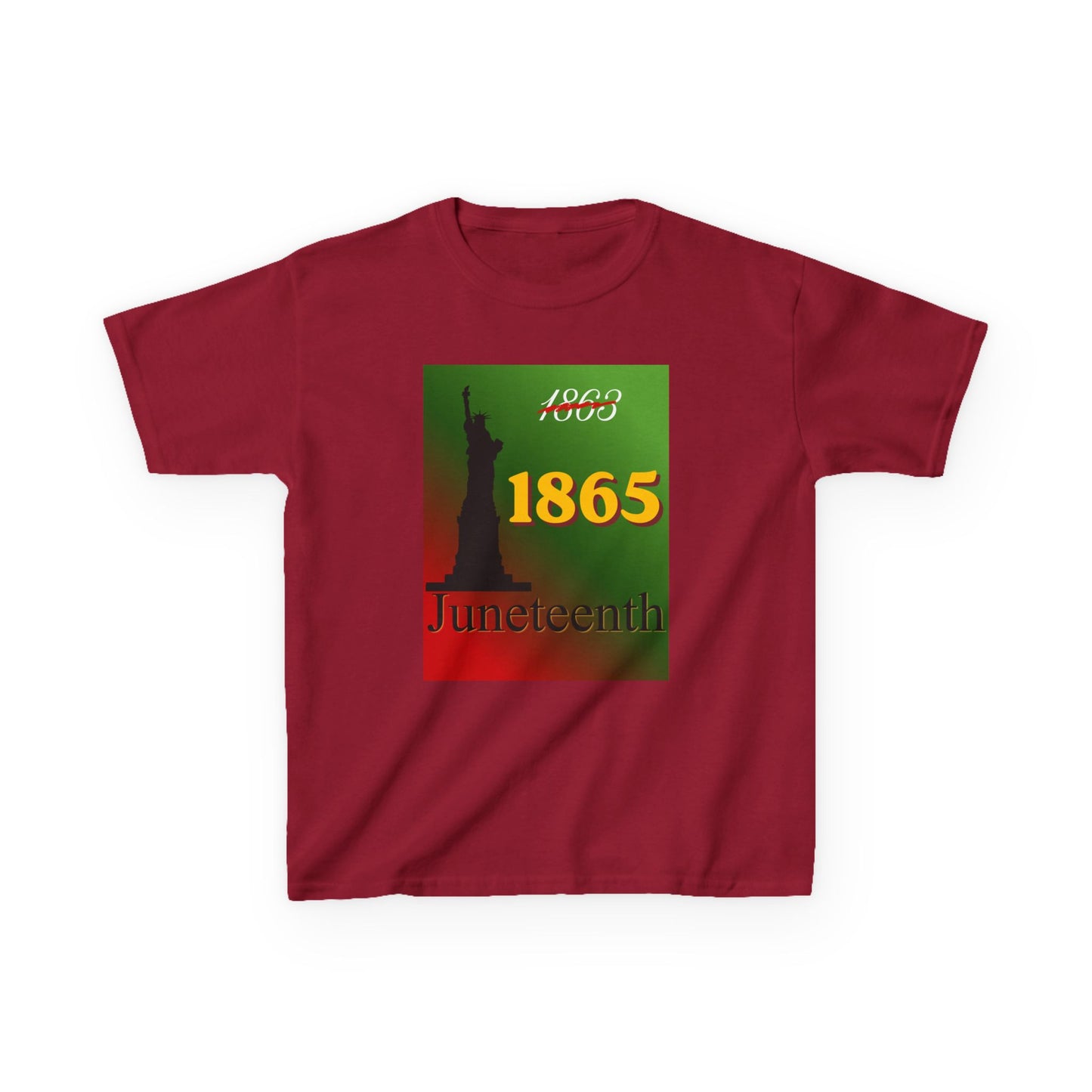 1863 1865 Liberty Juneteenth Tee — Youth Graphic T-Shirt