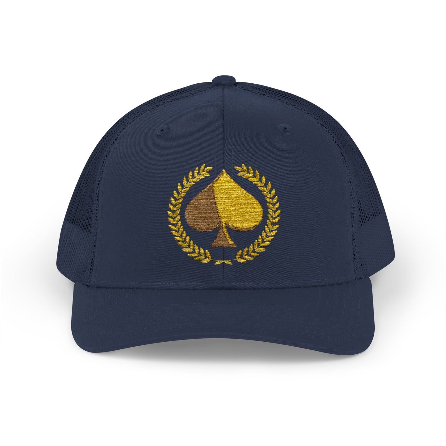 Unisex Gold Ace Snapback Trucker Cap - Embroidered