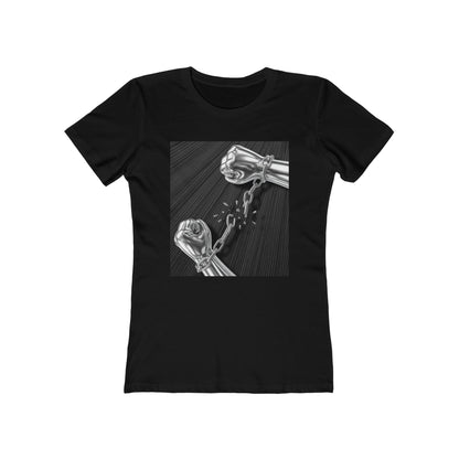 Chrome Chain Break Tee - Women’s Boyfriend Fit Celebration T-Shirt