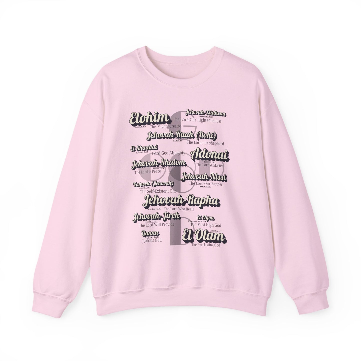 Names of God - Graphic Crewneck Sweatshirt