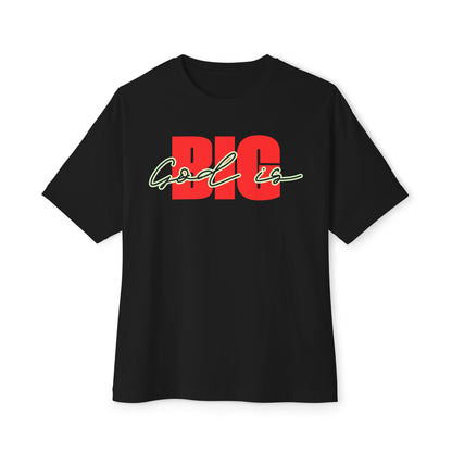 God is Big  (Black&Red)Tee – Oversized Box Graphic T-Shirt