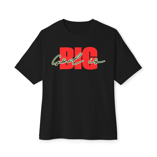 God is Big  (Black&Red)Tee – Oversized Box Graphic T-Shirt