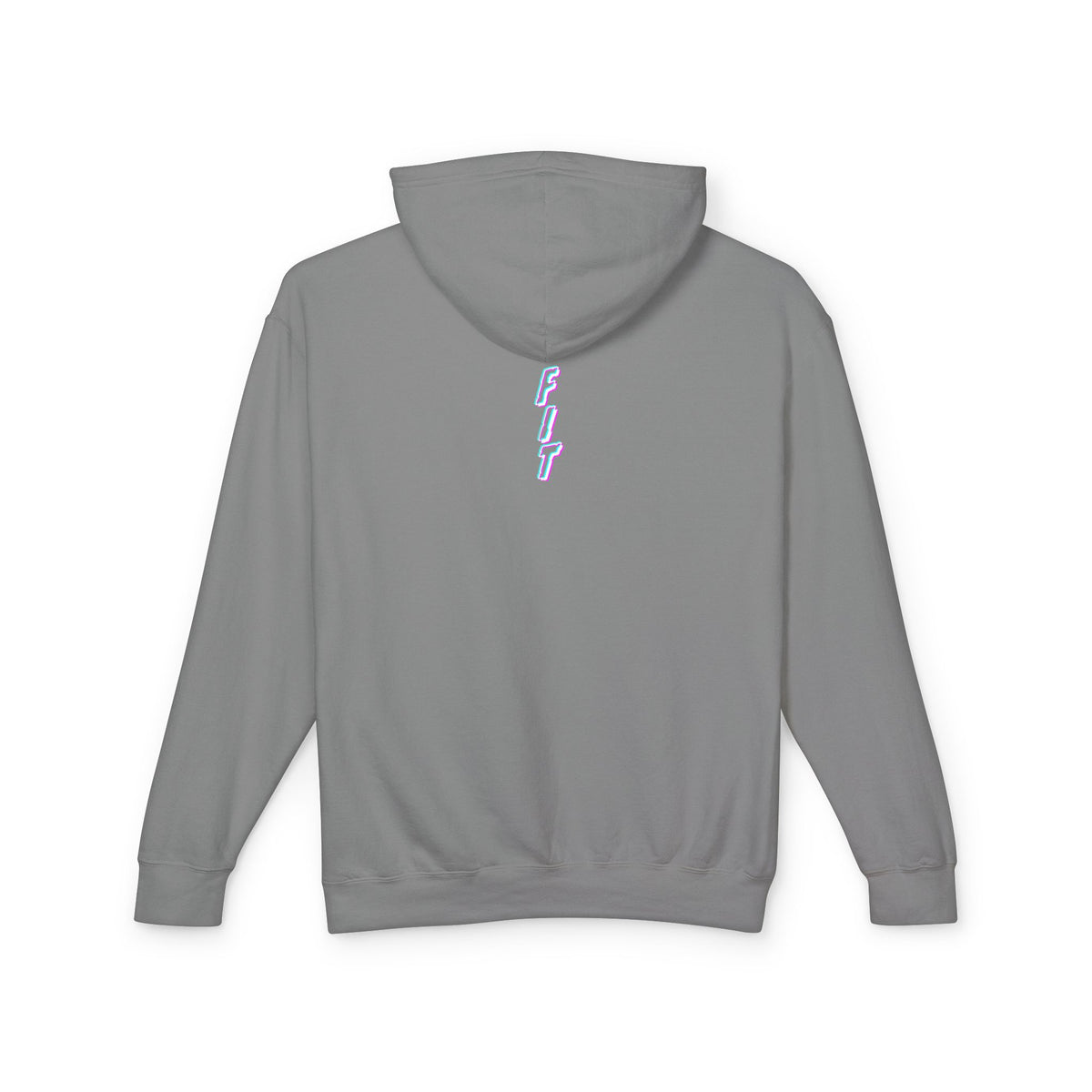 Unisex Mouth Fit Glitch — Lightweight Hooded Sweatshirt