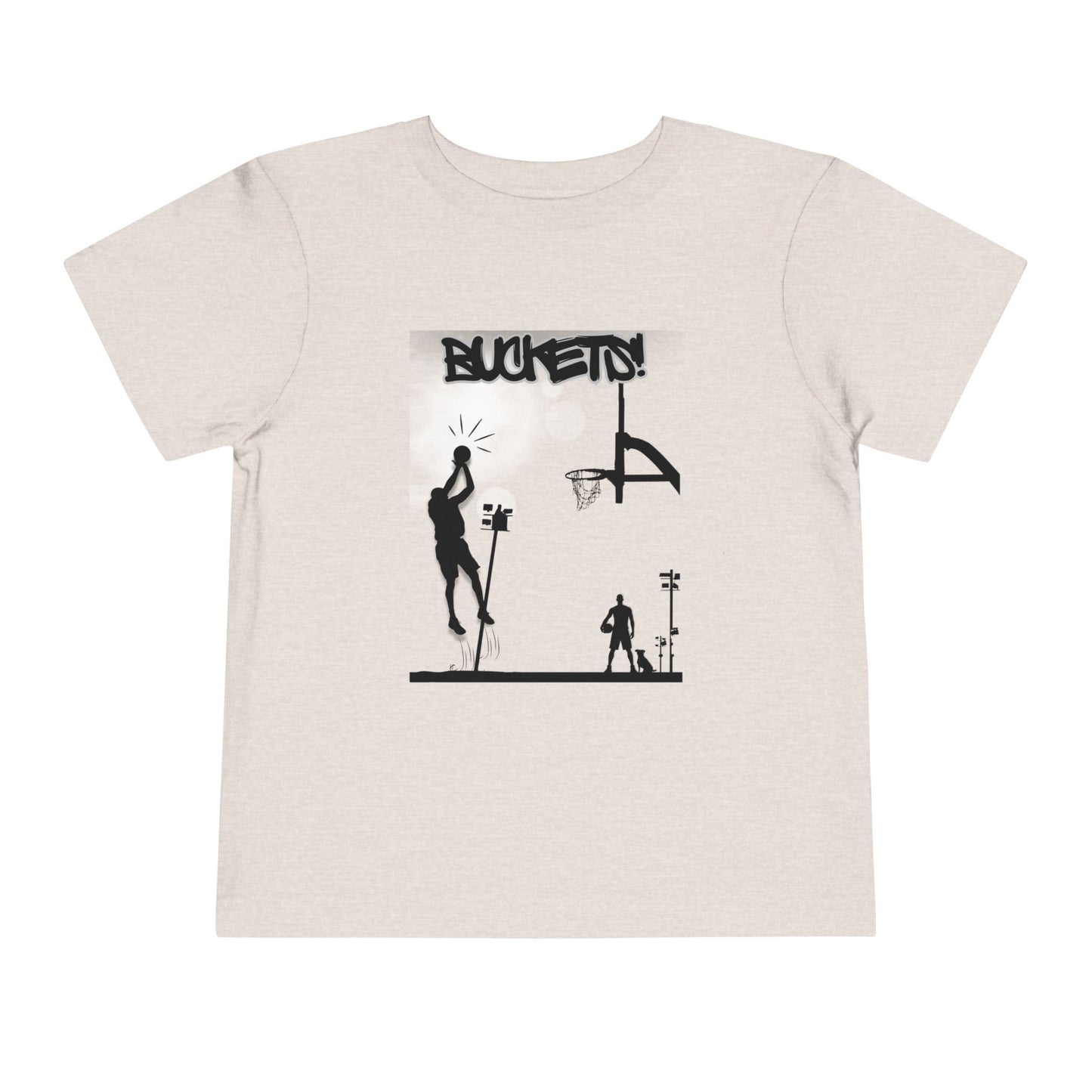 Buckets Basketball Tee — Toddler Graphic T-Shirt