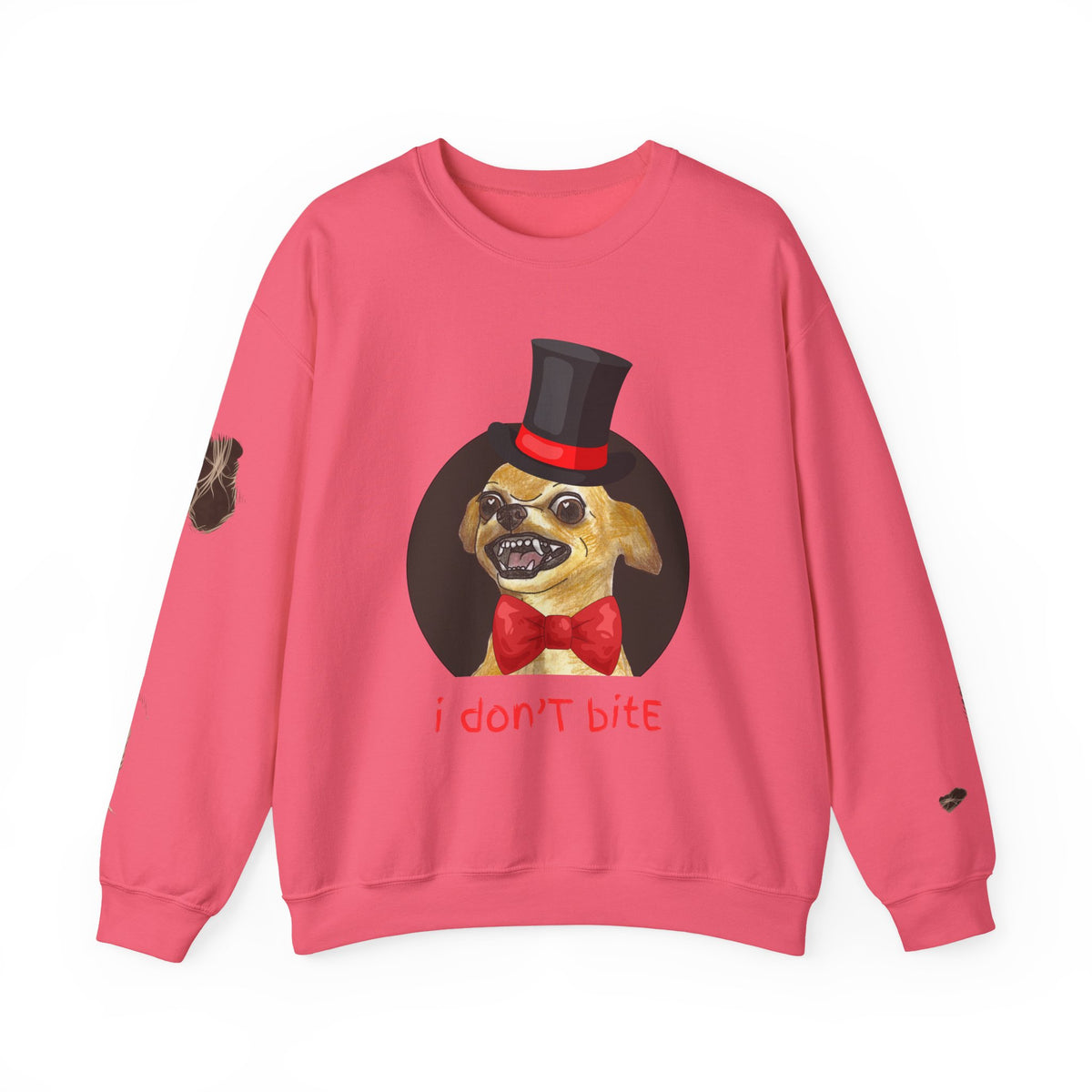 I Don't Bite w/Rips - Graphic Crewneck Sweatshirt
