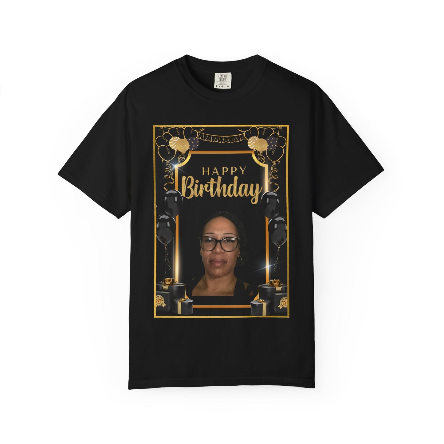Black & Gold B Day Personalize It! Tee - Unisex T-shirt