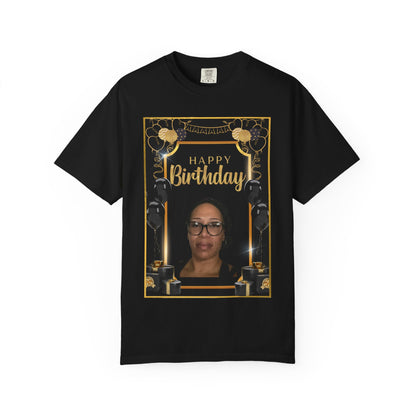 Black & Gold B Day Personalize It! Tee - Unisex T-shirt