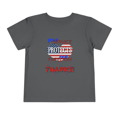 Thanks 4 Service Memorial Day — Toddler Graphic T-Shirt