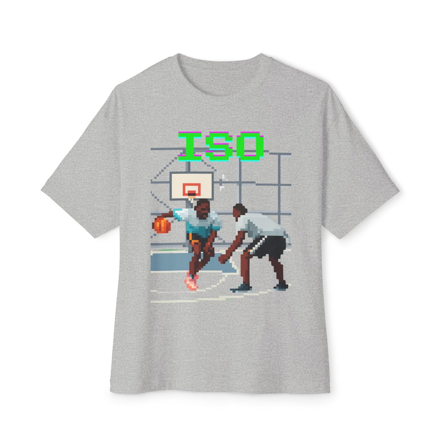 ISO Basketball Tee – Oversized Box Graphic T-Shirt