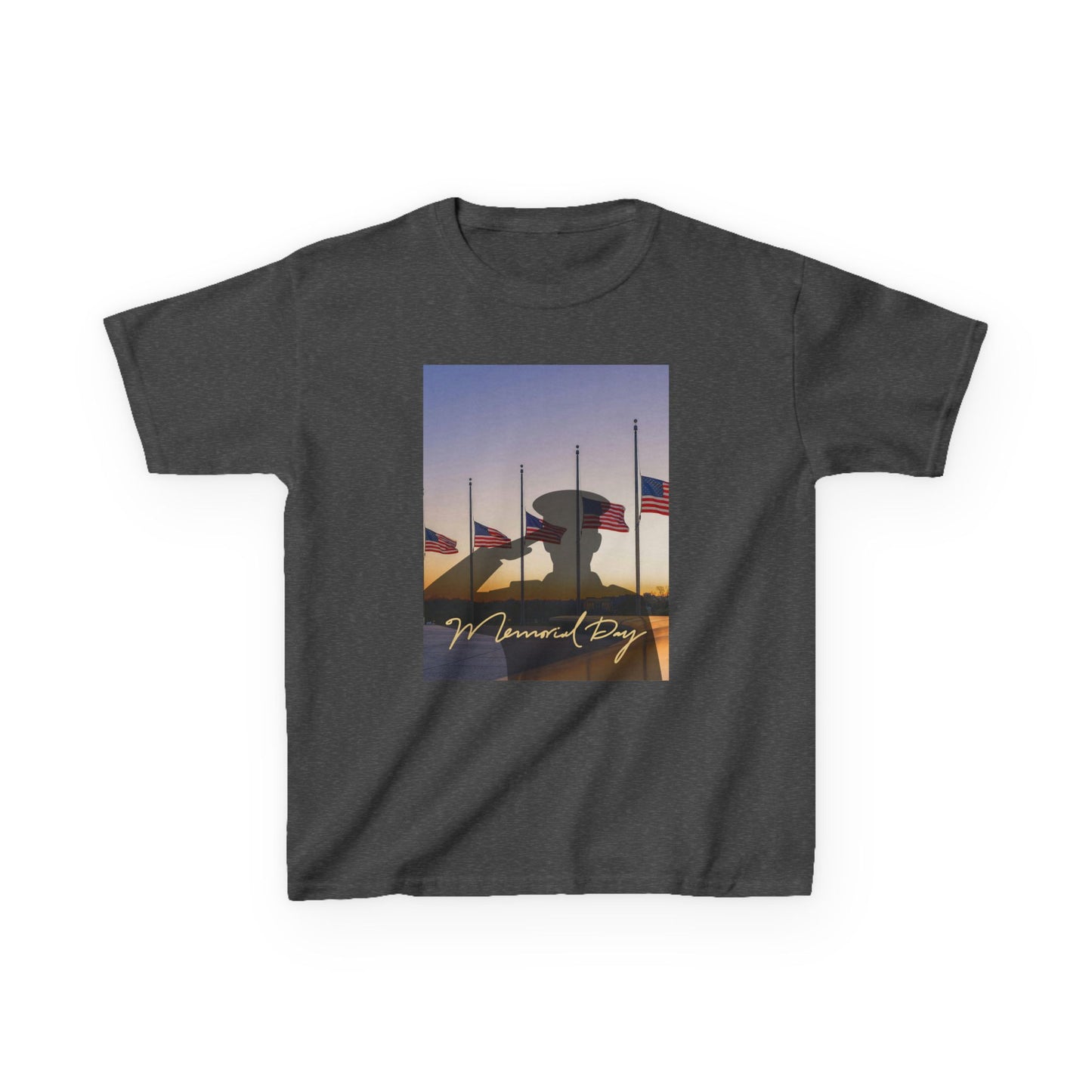 Half Mast Memorial Day Tee — Youth Graphic T-Shirt