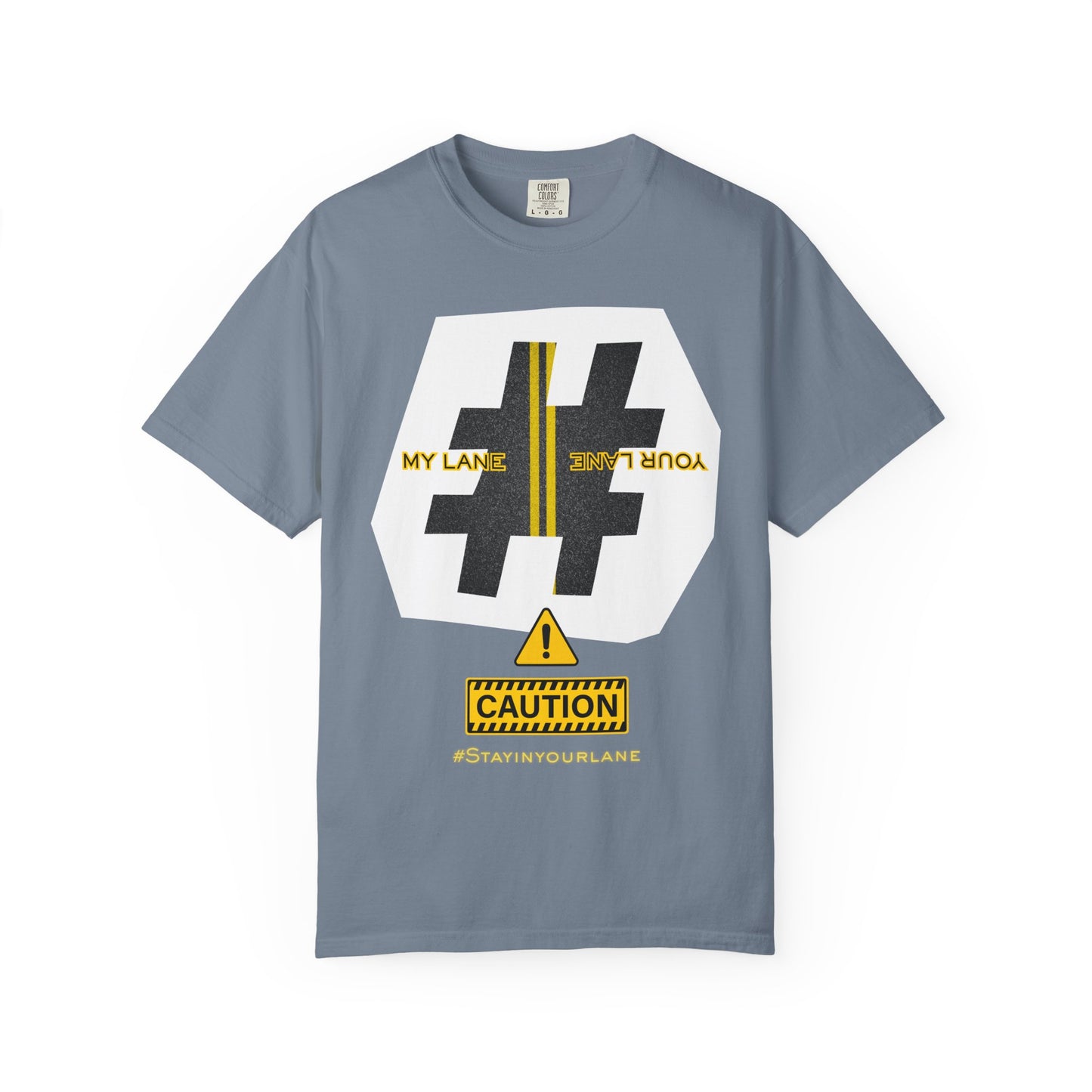 Black White Yellow Lanes Tee - Unisex T-shirt