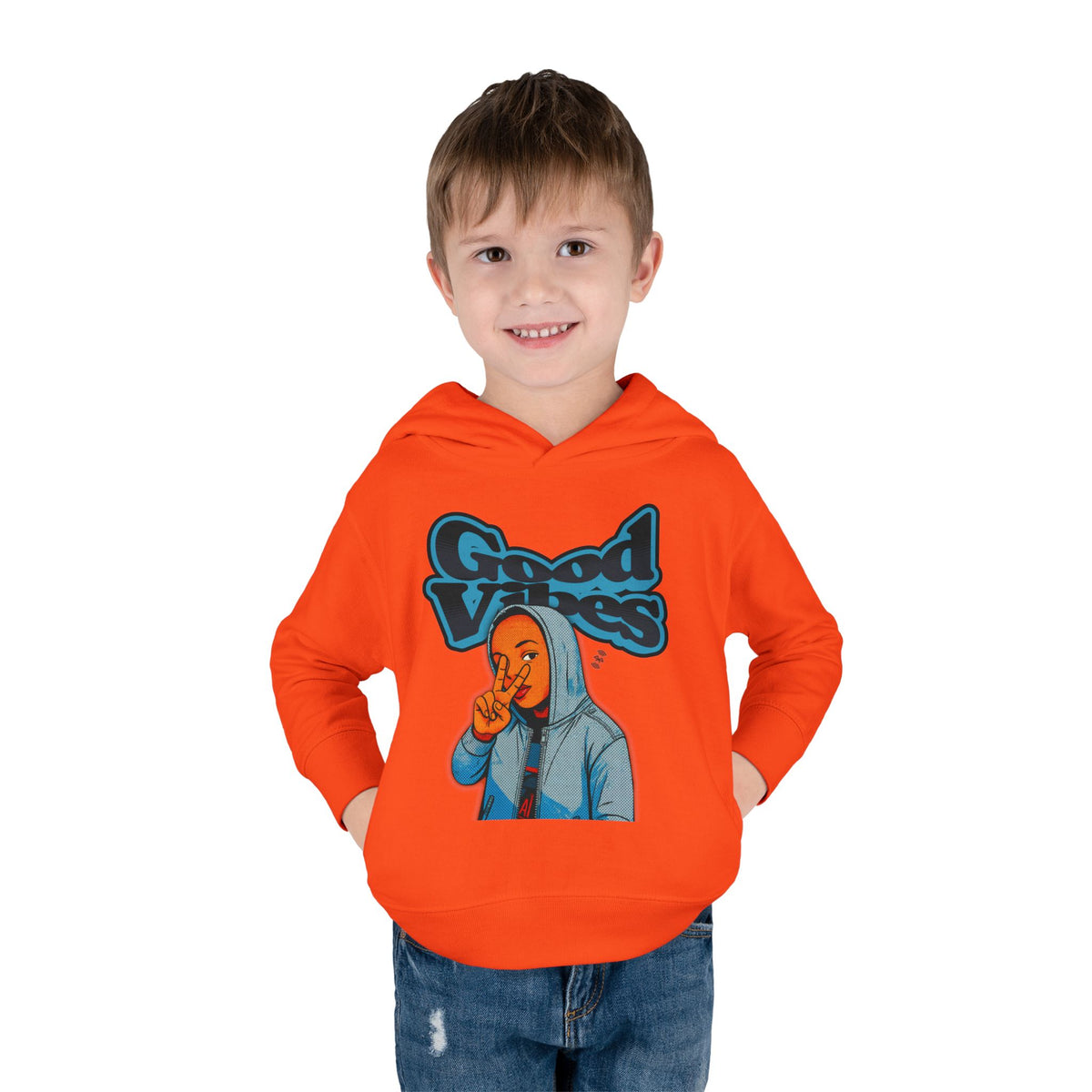 Peace Good Vibes  - Toddler Hoodie RS336