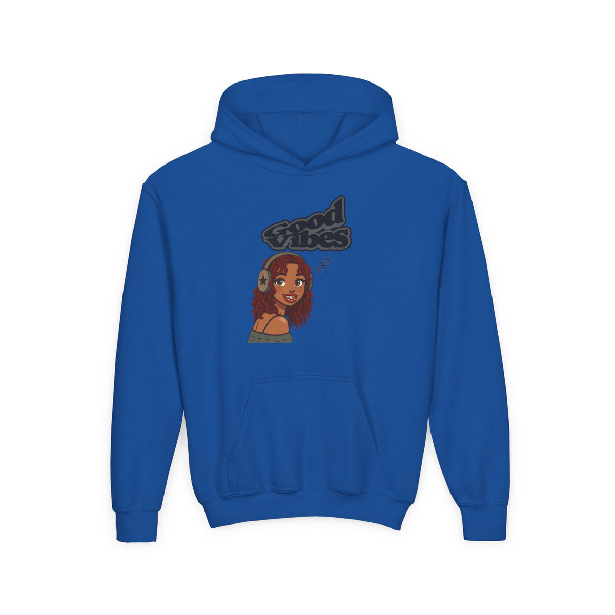 Her Cool Vibes - Kids/Youth Hoodie Gildan 18500B
