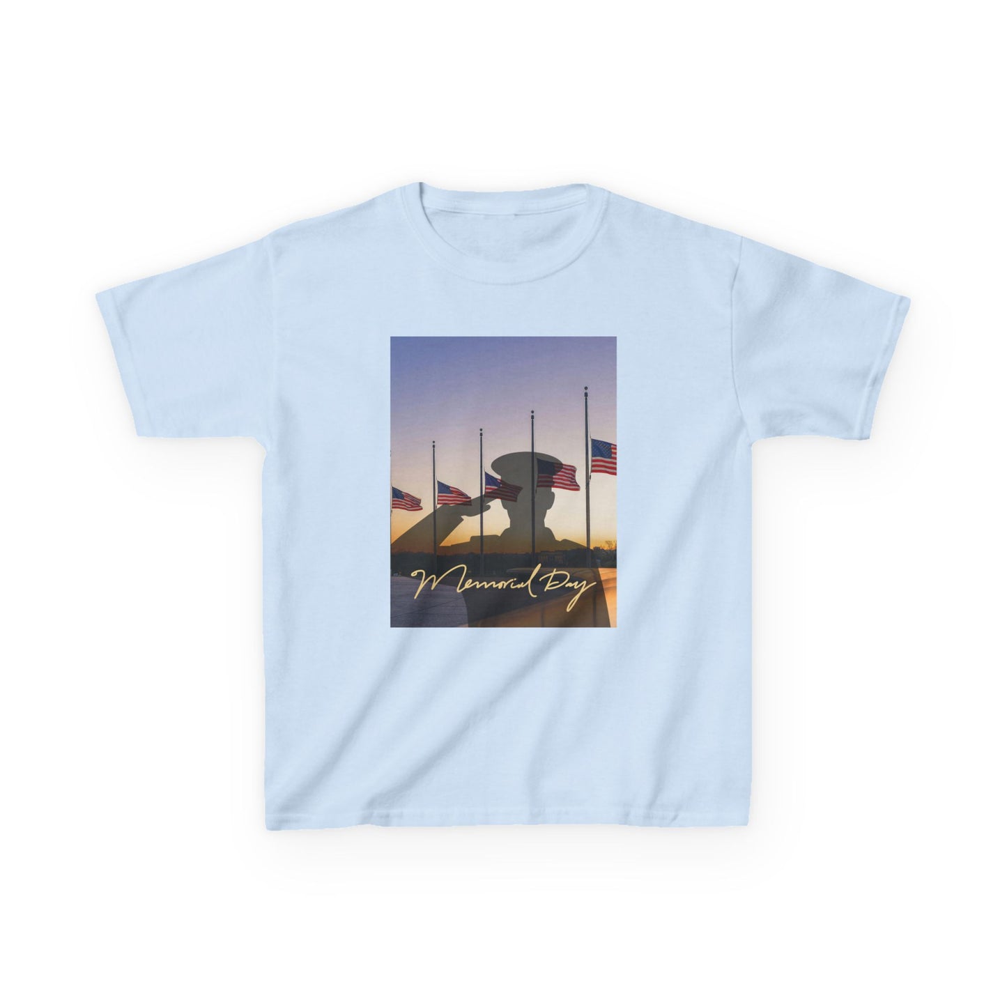 Half Mast Memorial Day Tee — Youth Graphic T-Shirt