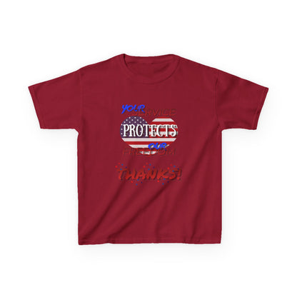 Thanks 4 Service Memorial Day Tee - Kids T-Shirt
