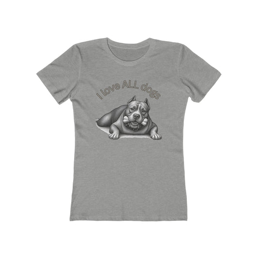 I Love All Dogs Tee - Women’s Boyfriend Fit Celebration T-Shirt