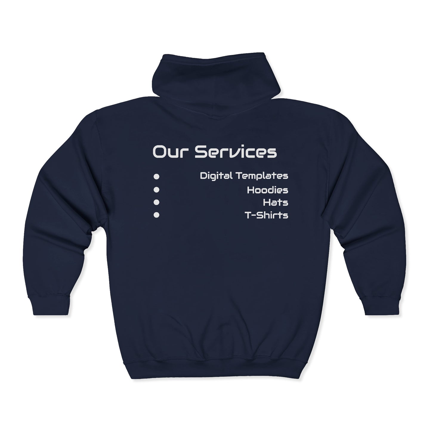 Copy of Personalize It! Gray Business Full - Zip Hoodie