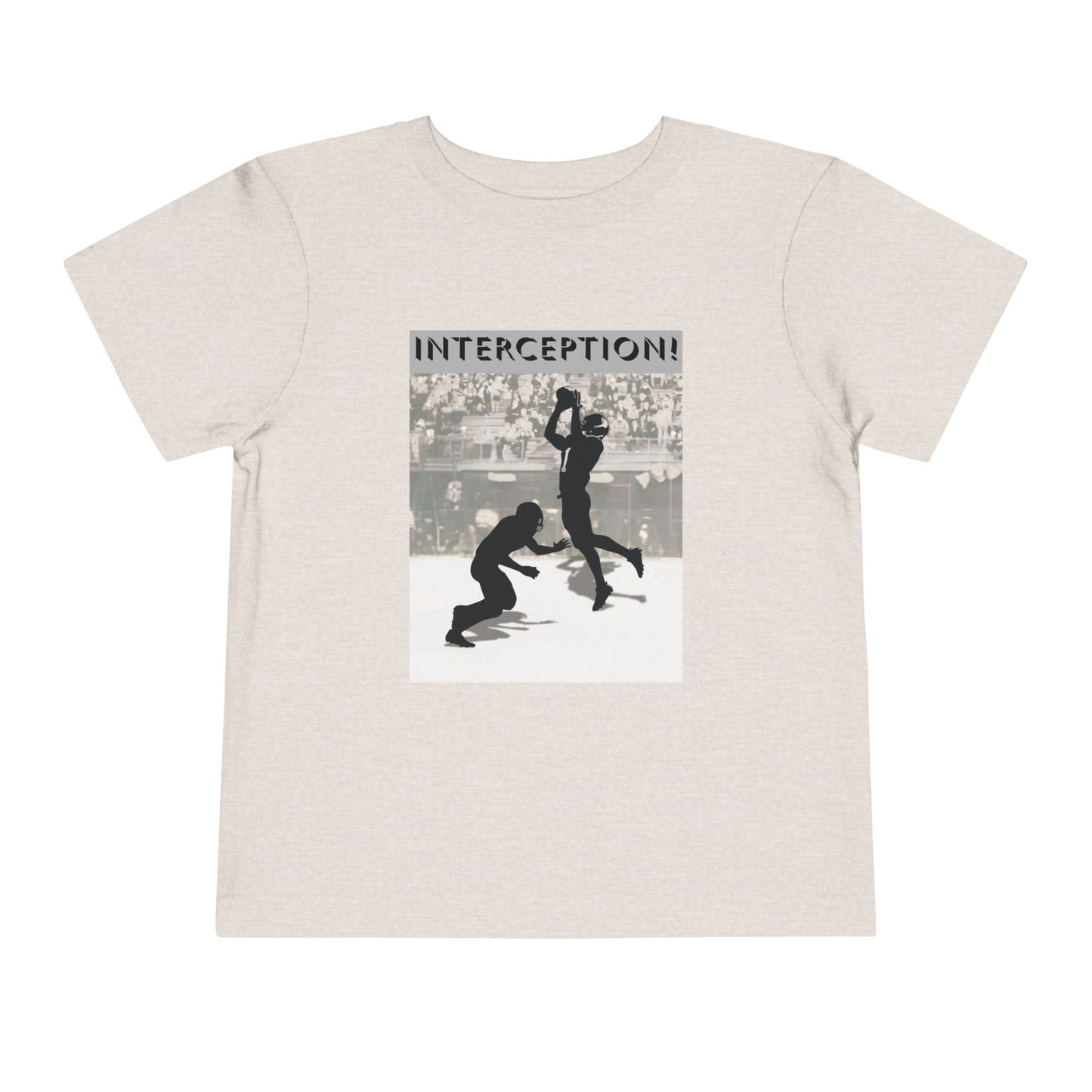 Football Interception Tee — Toddler Graphic T-Shirt
