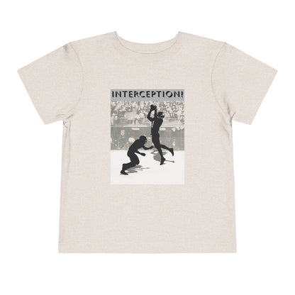 Football Interception Tee — Toddler Graphic T-Shirt