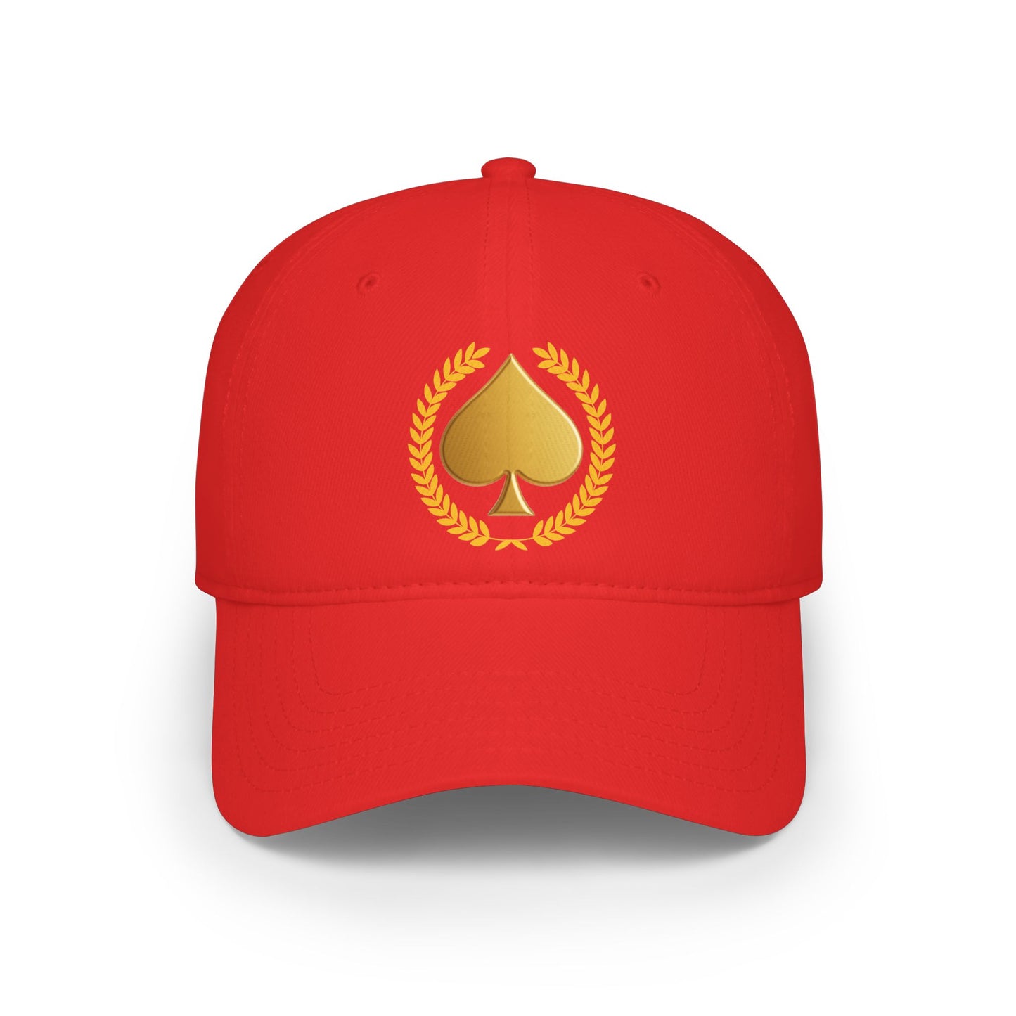 Unisex Gold Spade Low-Profile Baseball Cap - Printed