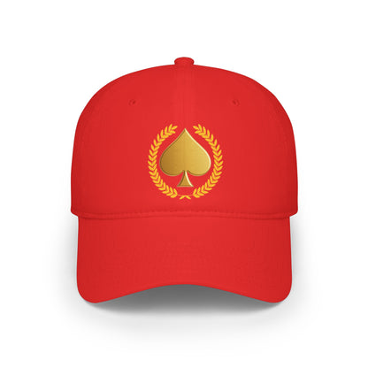 Unisex Gold Spade Low-Profile Baseball Cap - Printed