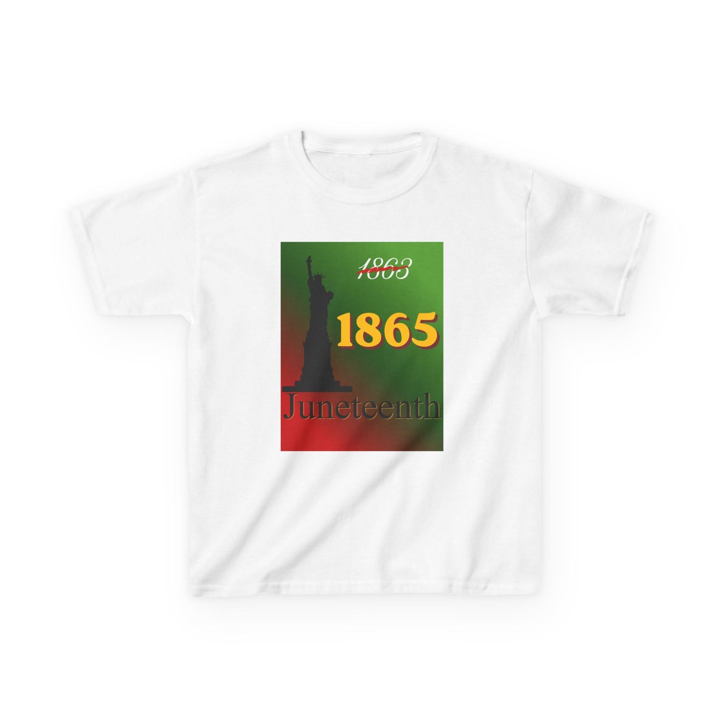 1863 1865 Liberty Juneteenth Tee — Youth Graphic T-Shirt