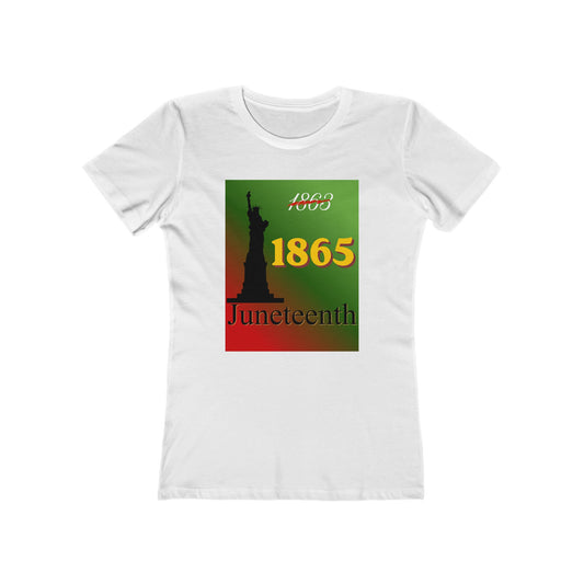 1863 1865 Liberty Juneteenth Tee — Women’s Boyfriend Fit Celebration T-Shirt