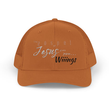 Unisex The Gospel of Jesus Gives... Snapback Trucker Cap - Embroidered