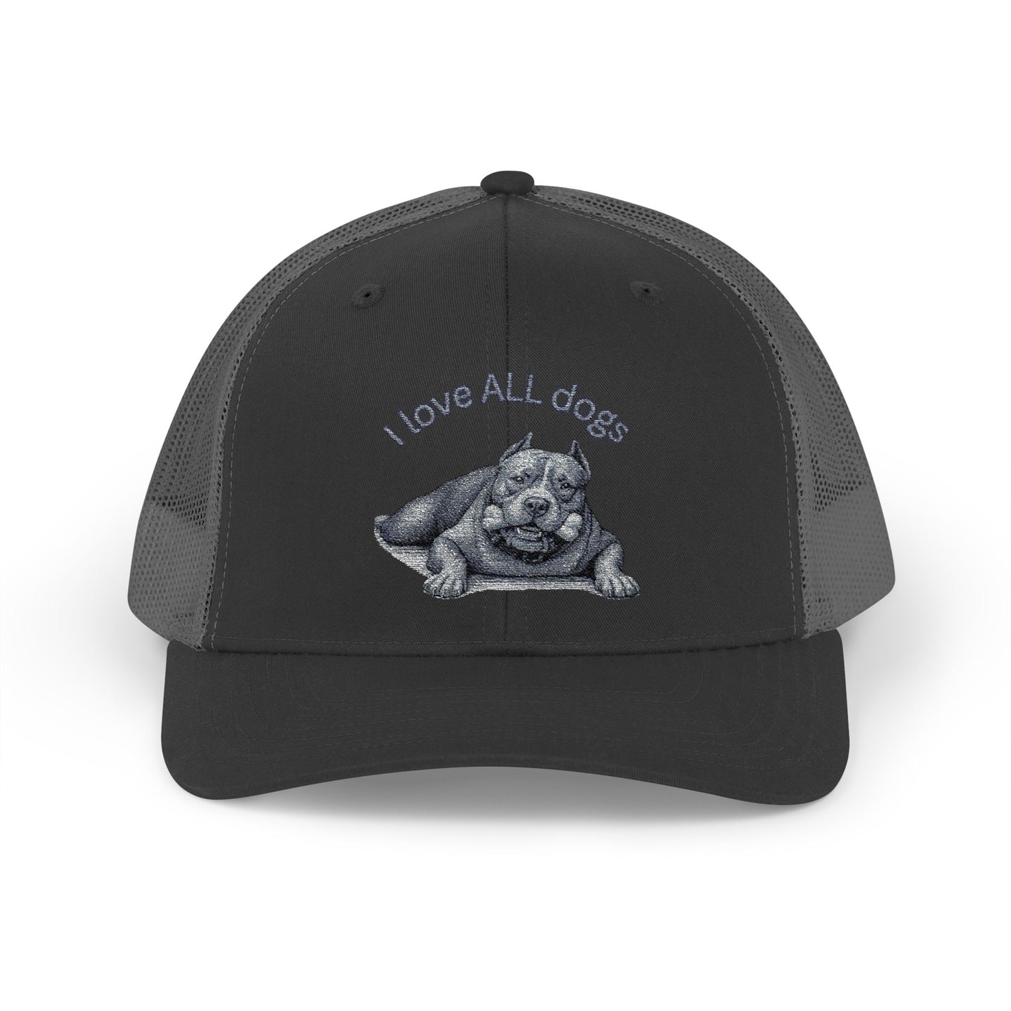 Unisex I love ALL Dogs Snapback Trucker Cap - Embroidered