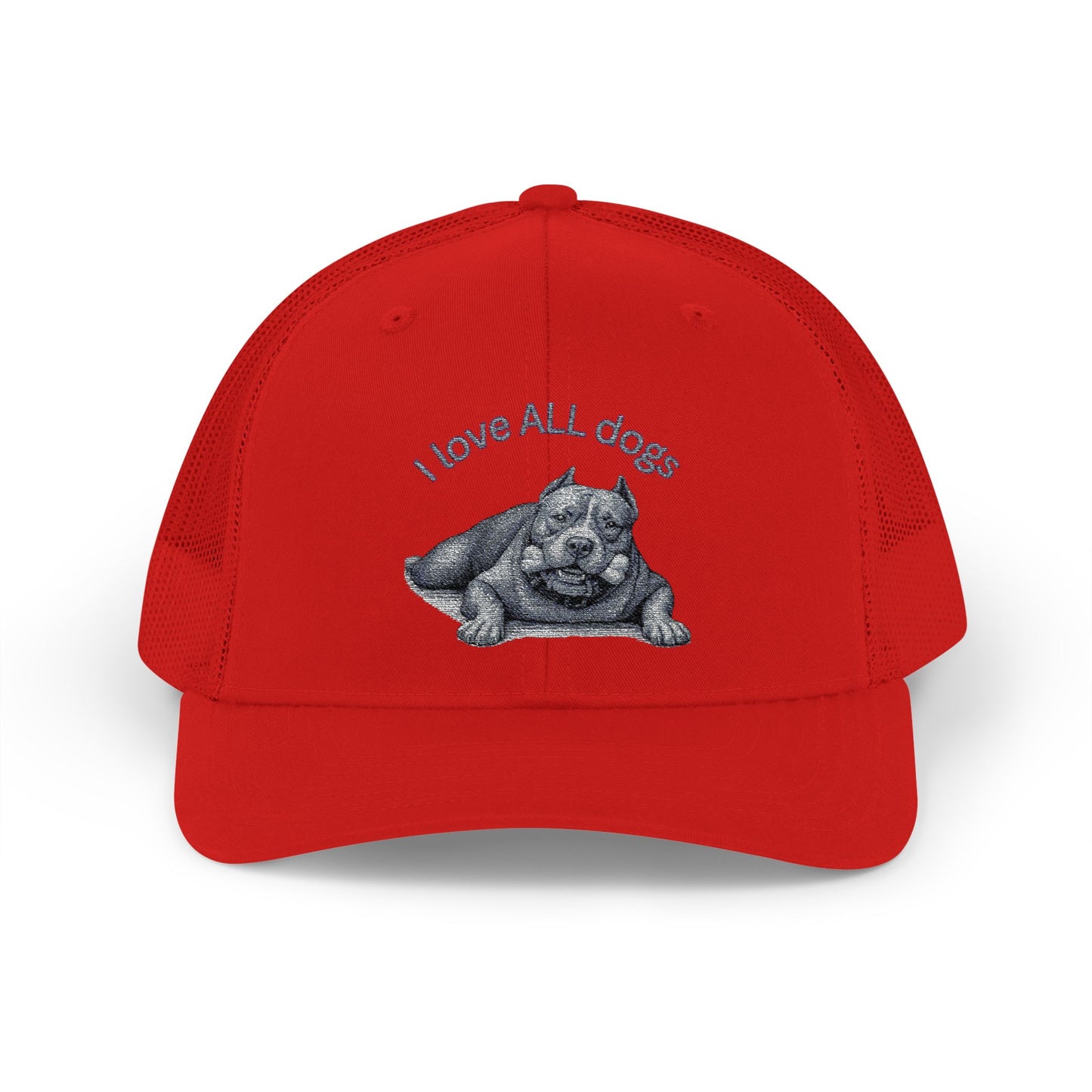 Unisex I love ALL Dogs Snapback Trucker Cap - Embroidered