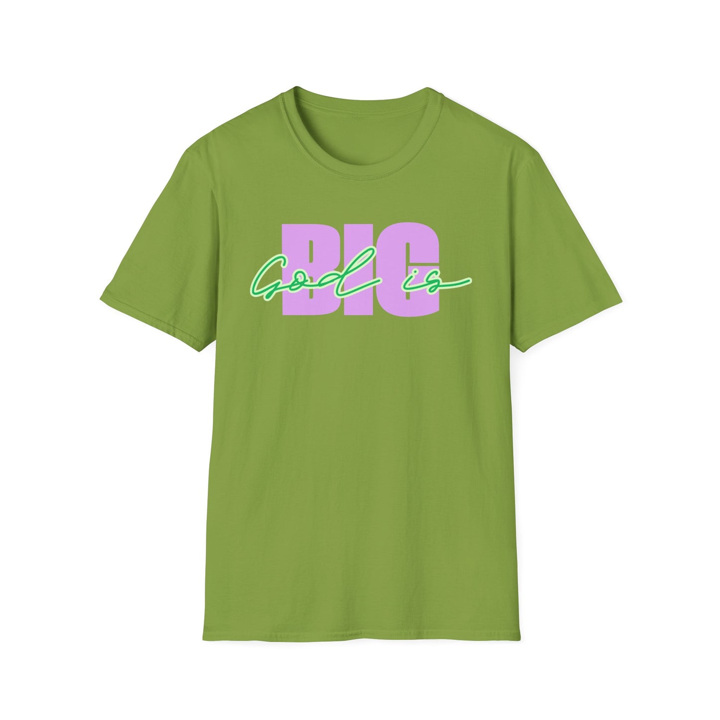 God is BIG (Lavender&Green)Tee - Unisex T- Shirt