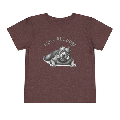 I Love All Dogs Tee - Graphic Toddler T-Shirt