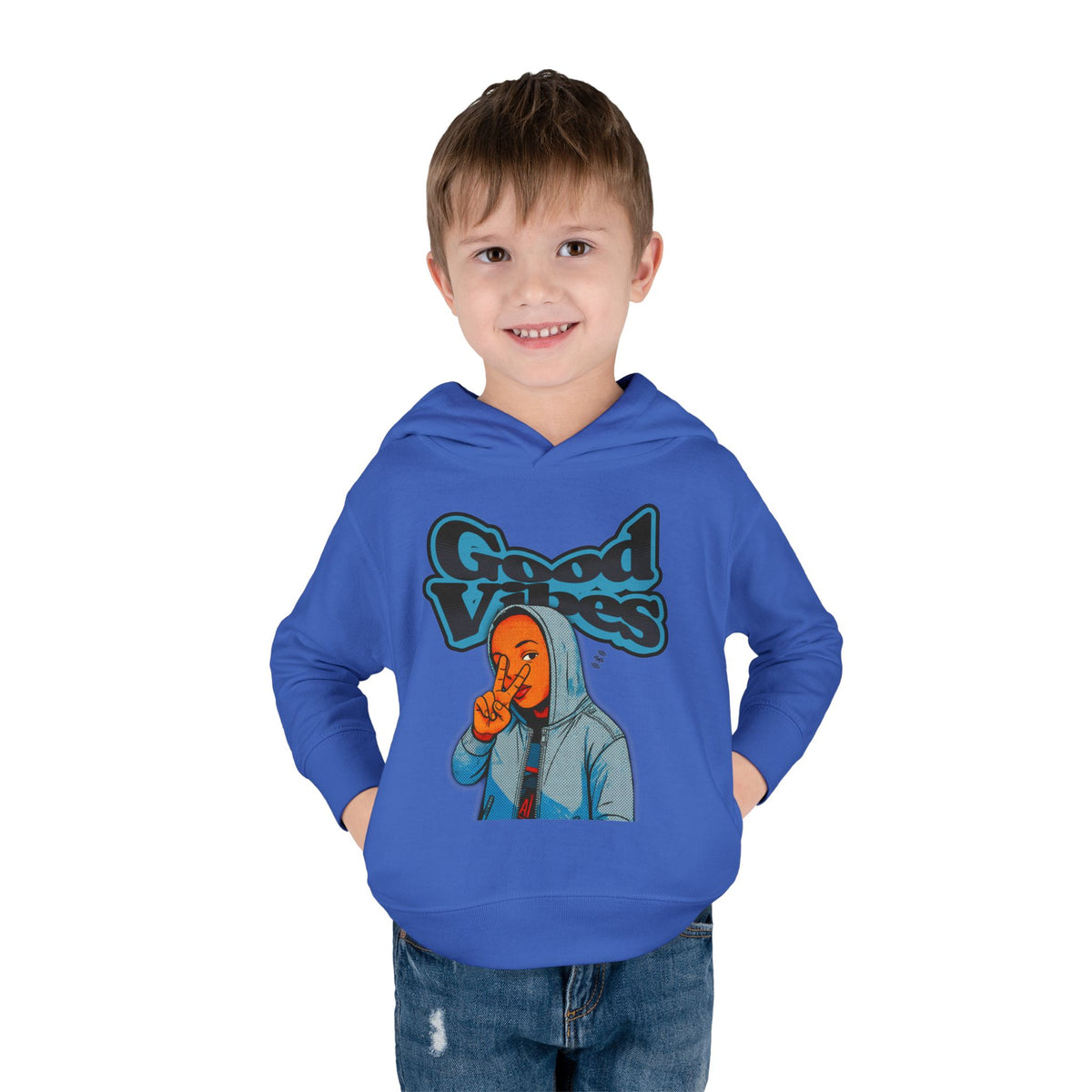 Peace Good Vibes  - Toddler Hoodie RS336
