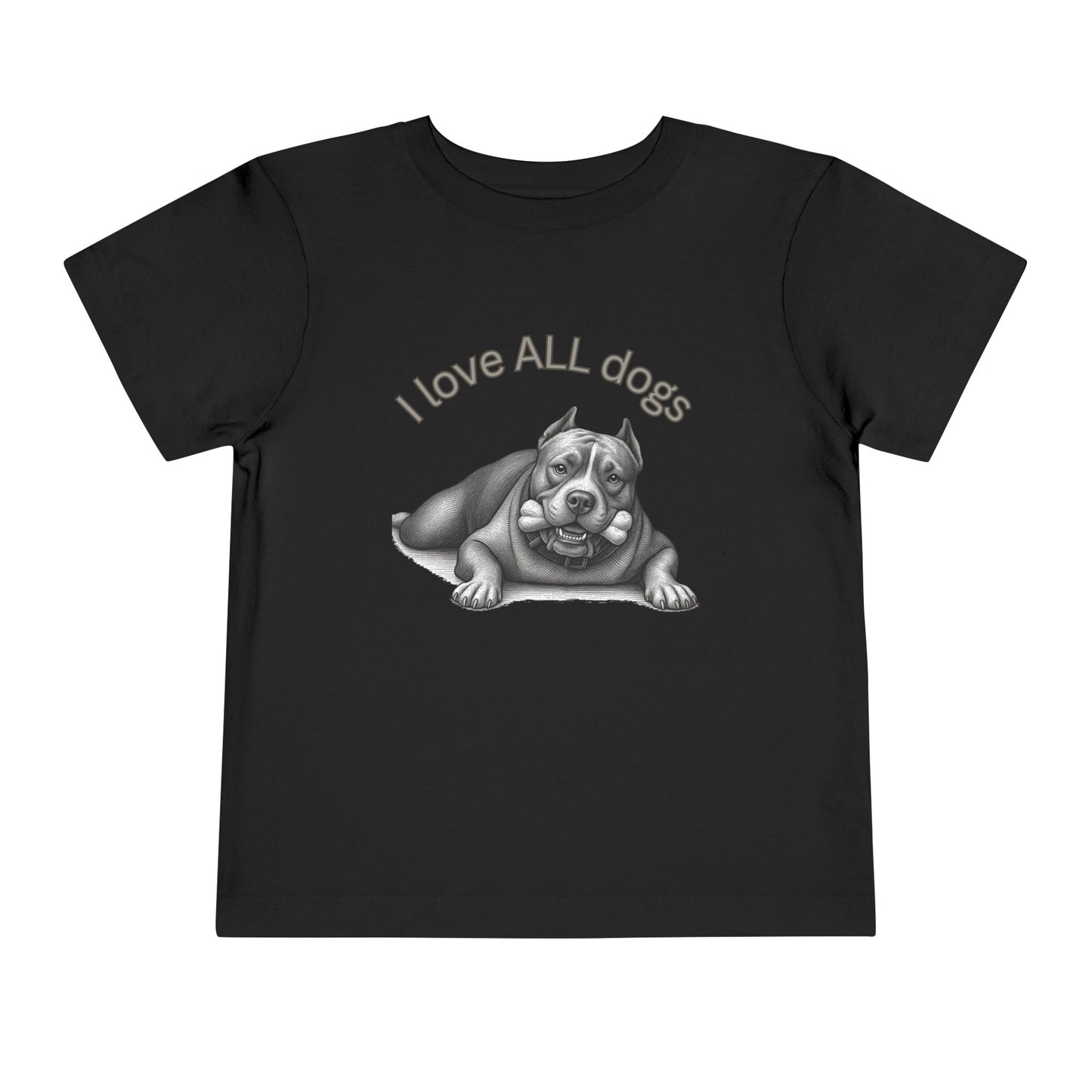 I Love All Dogs Tee - Graphic Toddler T-Shirt