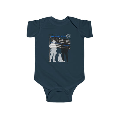 Memorial Day Police 26 Baby Bodysuit – Graphic Infant Onesie