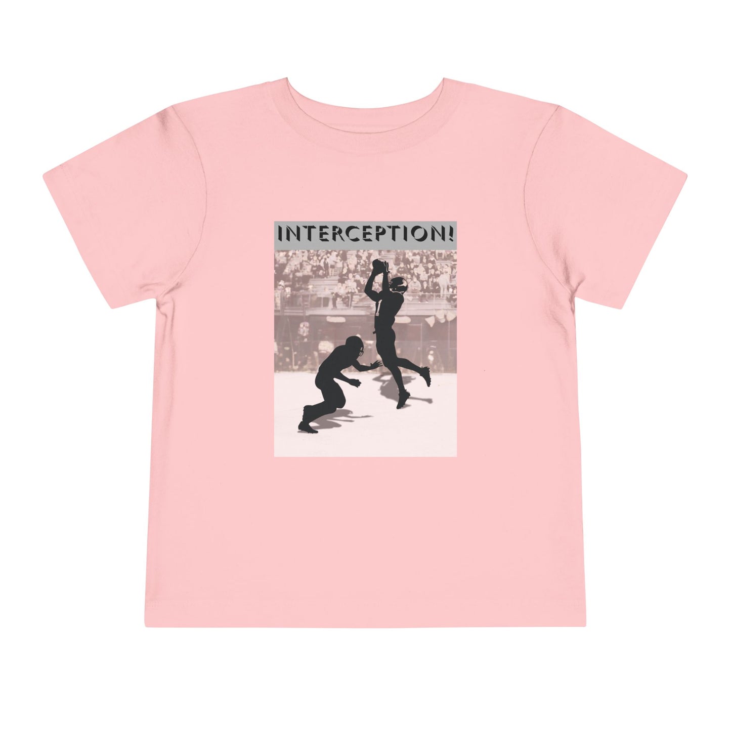 Football Interception Tee — Toddler Graphic T-Shirt