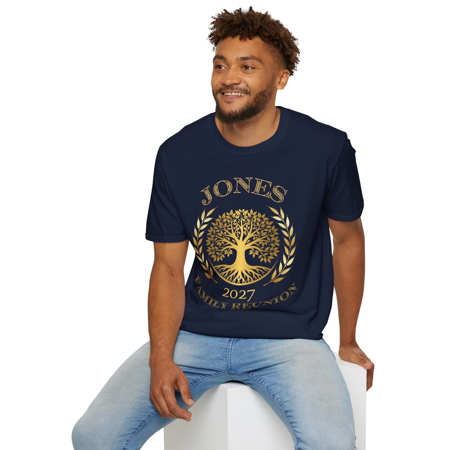 Gold Jones FR Tee — Unisex Softstyle T-Shirt $16.47-$20.80