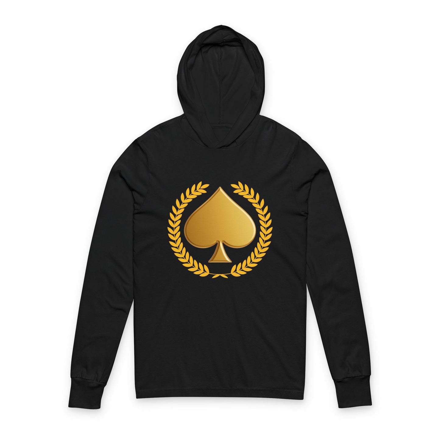 Gold Spade - Hooded Long Sleeve T-Shirt