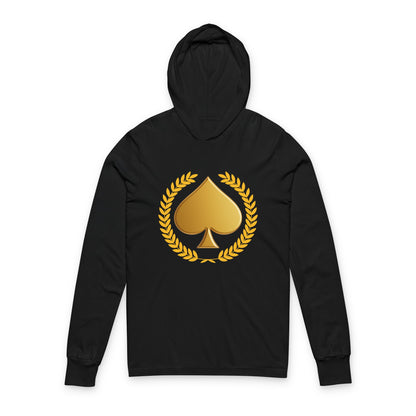 Gold Spade - Hooded Long Sleeve T-Shirt