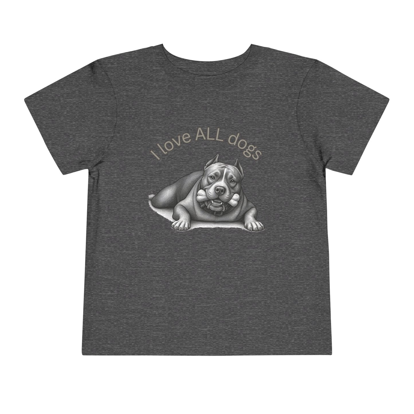 I Love All Dogs Tee - Graphic Toddler T-Shirt