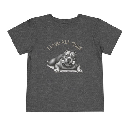 I Love All Dogs Tee - Graphic Toddler T-Shirt