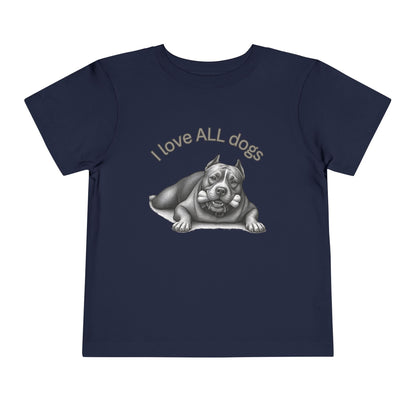 I Love All Dogs Tee - Graphic Toddler T-Shirt