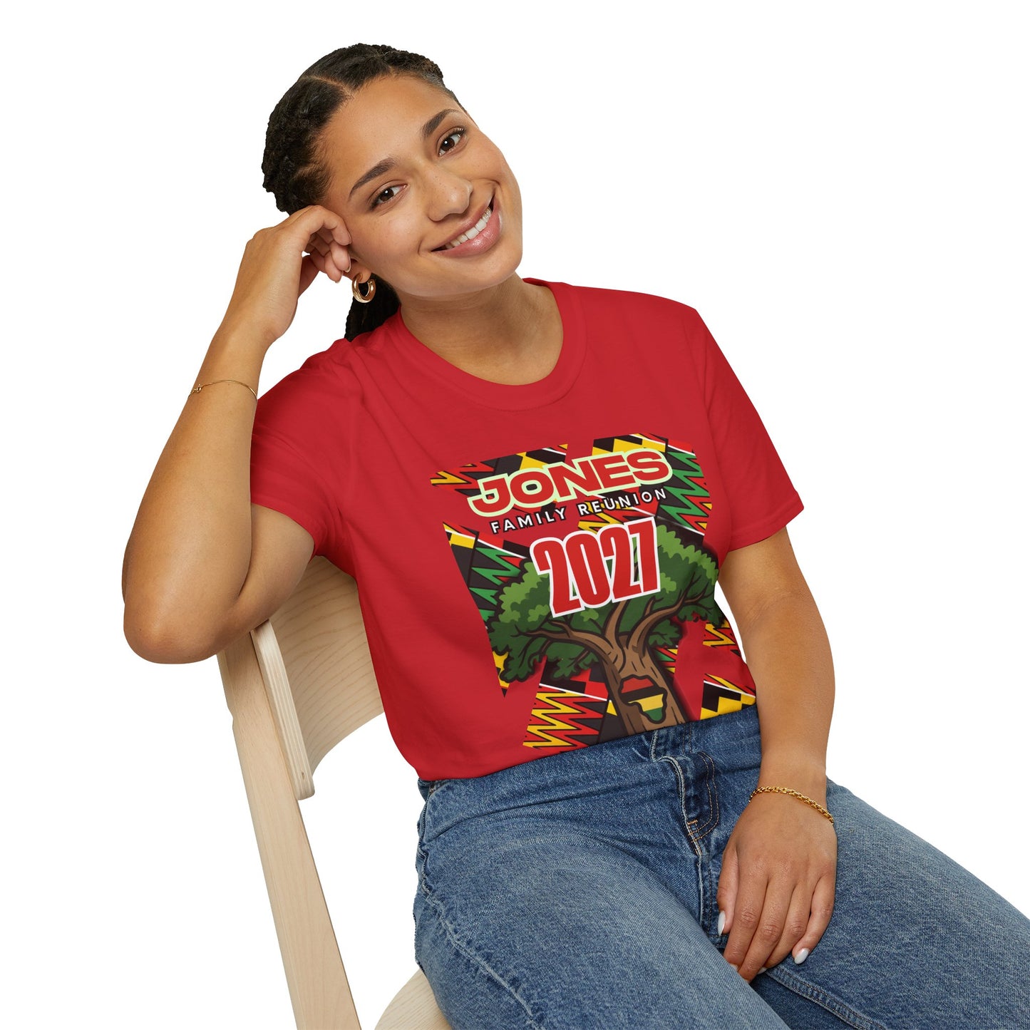 Jones Pan African FR Tee — Unisex Softstyle T-Shirt $16.47-$20.80