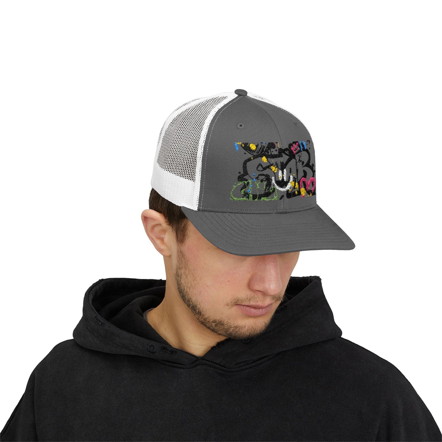 Unisex Star Snapback Trucker Cap - Embroidered