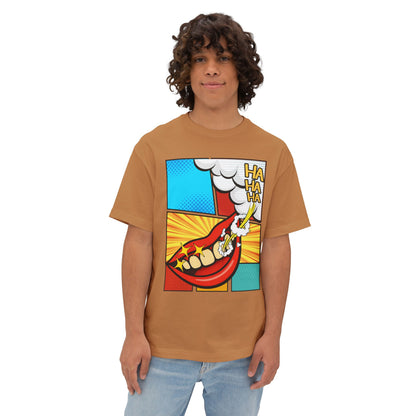 Comic 3Ha Tee – Oversized Box Graphic T-Shirt