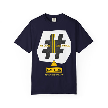 Black White Yellow Lanes Tee - Unisex T-shirt