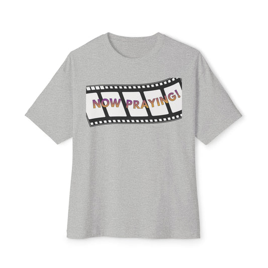 NOW PRAYING Tee – Oversized Box Graphic T-Shirt