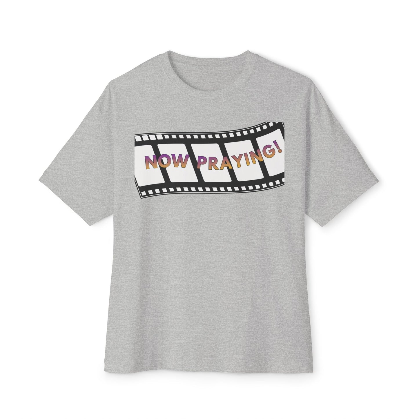 NOW PRAYING Tee – Oversized Box Graphic T-Shirt
