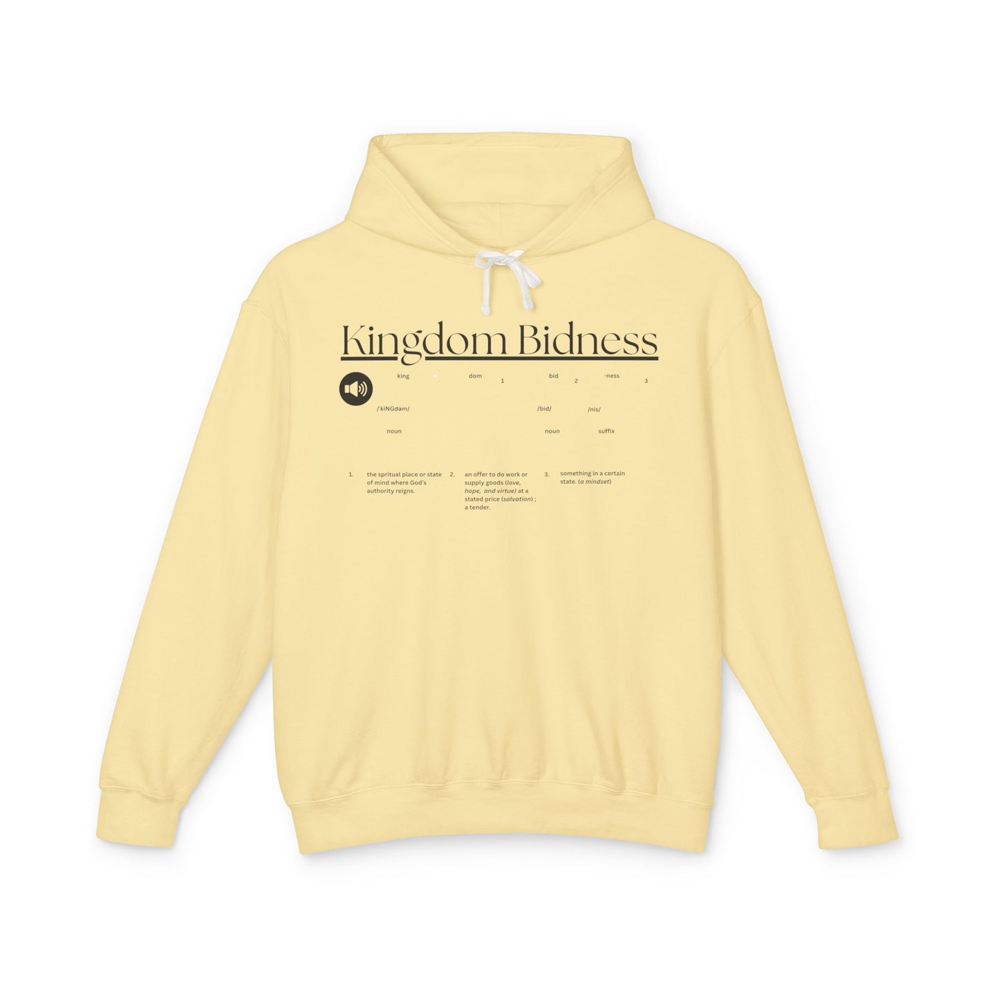 Kingdom — Unisex Lightweight Hooded Sweatshirt