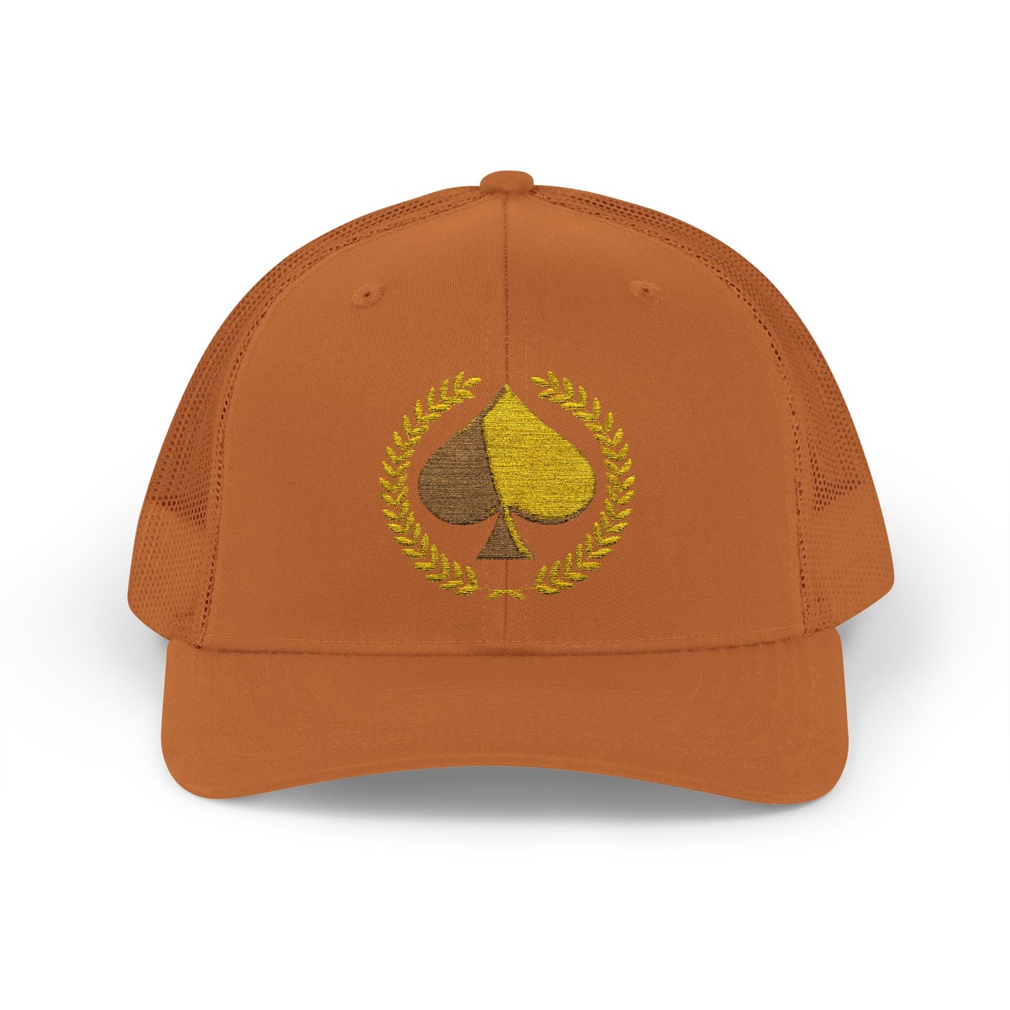 Unisex Gold Ace Snapback Trucker Cap - Embroidered
